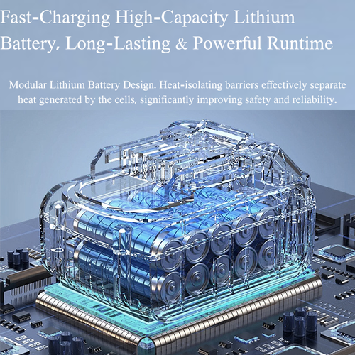 Wireless High Pressure Car Washer Portable Lithium Battery Self-suction Water Gun 1 Battery 1 Charger