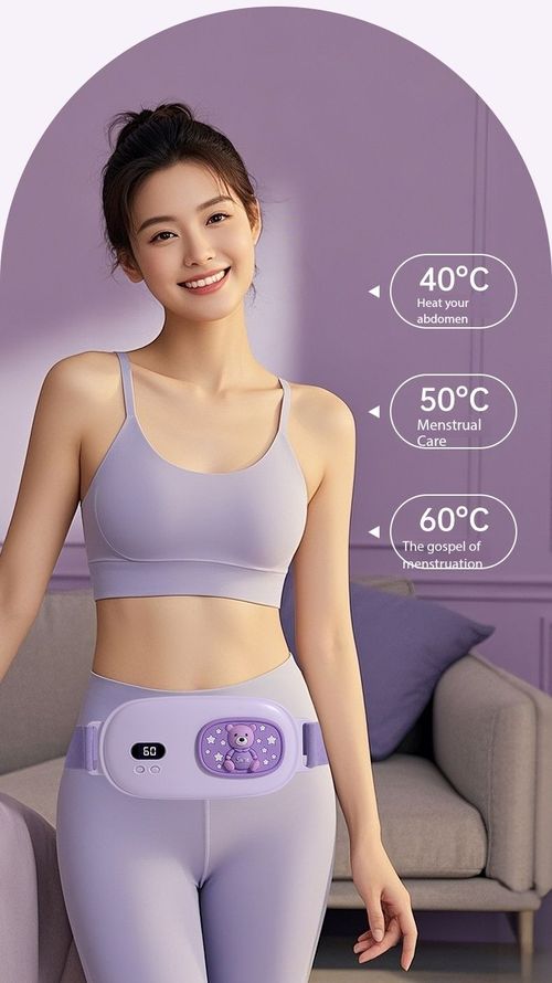 Electric Heating Massage Belt Menstrual Cramp Relief Warmer Portable Rechargeable