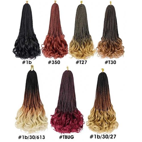 18 Inch Ombre Braiding Hair Extensions Pre-Twisted 5 Styles Only 360GH