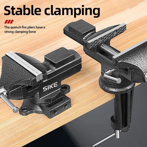 Mini Bench Vise  Precision Flat-Jaw Vise  Small Home Workbench Vise  Industrial-Grade Heavy-Duty Bench Vise