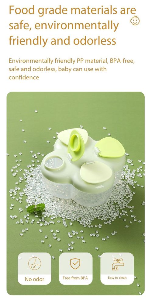 4 Compartment Portable Baby Milk Powder Storage Box