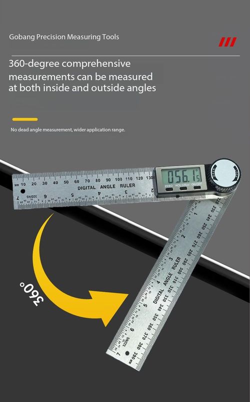 Digital High Precision Angle Finder Ruler