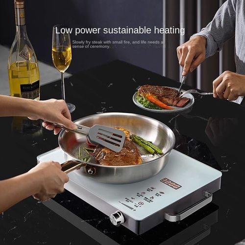 2200‑3500W Infrared Ceramic Electric Cooktop, Stainless‑Steel Body With Aluminum Knob, Multi‑Purpose Countertop Infrared Stove for All Cookware, 3‑Hour Timing Function For Home Kitchen Use
