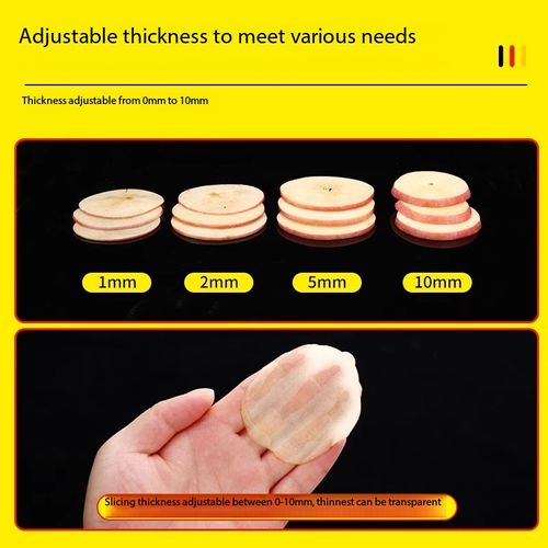 Manual Vegetable Slicer Stainless Steel Body Carbon Steel Blade 0-10mm Adjustable Thickness Potato Fruit Lemon Lotus Root Cabbage Onion Slicer for Home Restaurant Kitchen Nigeria