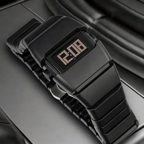 2026 Y2K Punk Futuristic Digital Watch, LED Metal Electronic Wrist Watch, 30M Waterproof Alarm Sport Fashion Men Wristwatch