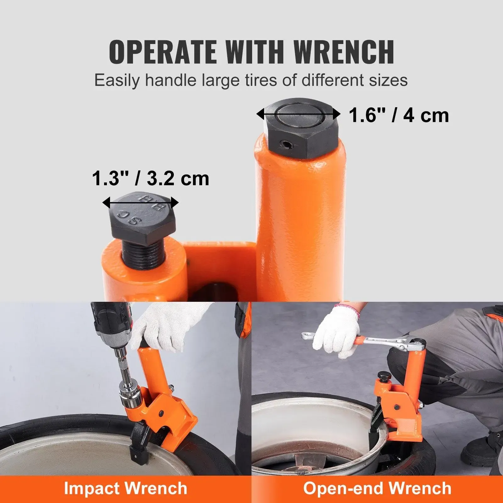 Heavy‑Duty Manual Tire Bead Breaker, Portable 45 Steel Tire Repair Tool for 38‑42 Inch Tires, Fit for Car, SUV, ATV, Tractor, Truck
