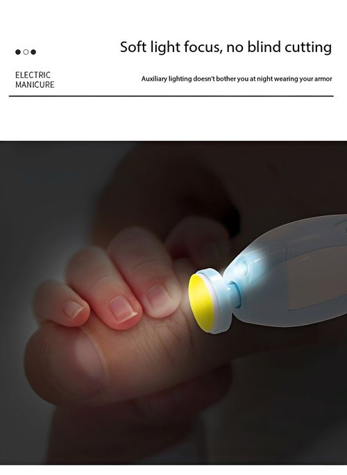 6 in 1 Baby Electric Nail Grinder Set, Safe Quiet Baby Nail Trimmer with 6 Grinding Heads, 4 Speed Adjustable Electric Nail File, Portable Baby Manicure Kit for Newborn, Infant & Adults