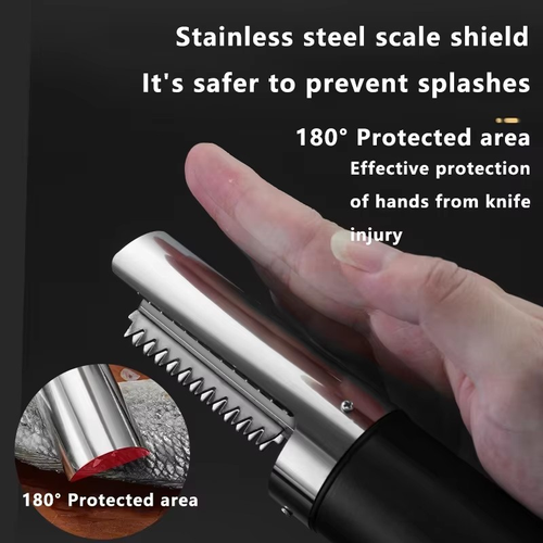 Electric Fish Scaler – Cordless Stainless Steel Fish Scale Remover for Home & Market Use
