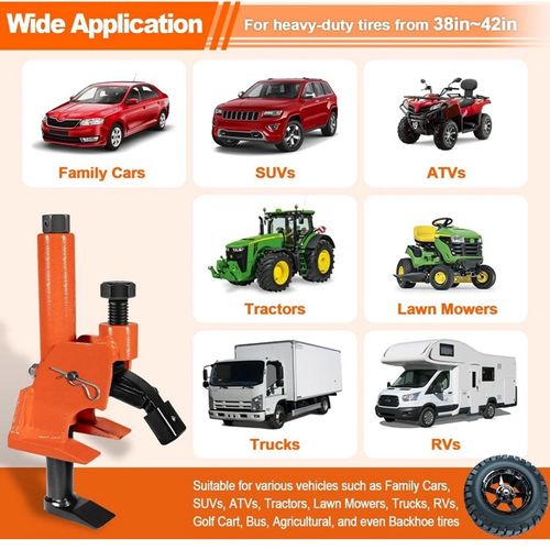 Heavy‑Duty Manual Tire Bead Breaker, Portable 45 Steel Tire Repair Tool for 38‑42 Inch Tires, Fit for Car, SUV, ATV, Tractor, Truck