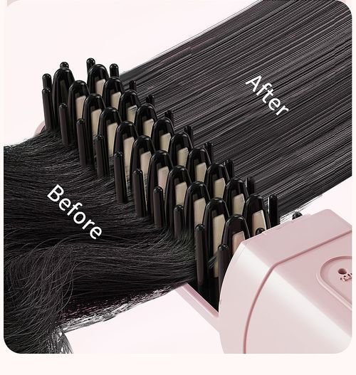 Portable Wireless Mini Hair Straightener Comb, Rechargeable Negative Ion Straightening Brush, 3 Temperature Settings, Travel Capsule Hot Comb for Smooth Frizz-Free Hair