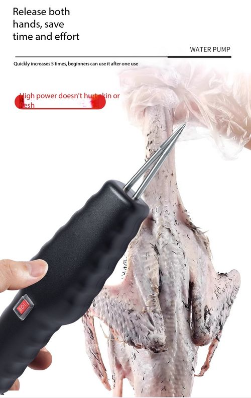 Handheld Electric Poultry Plucker Rechargeable Waterproof Chicken Duck Feather Remover for Home and Commercial Use