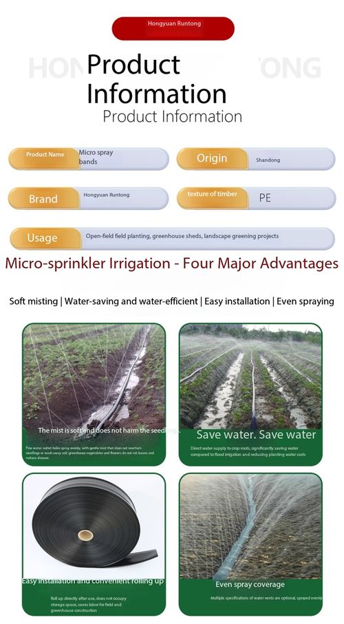 200M Agricultural Micro Spray Tape Garden Irrigation Hose