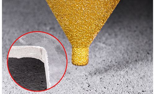 3‑Pcs Tile & Marble Hole Chamfer Tool Set with 10‑38mm,10‑50mm Bits and Adapter Rod