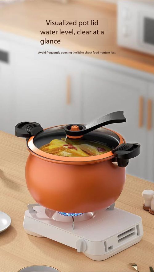 Multifunctional Micro Pressure Non-Stick Cooking Pot | Works on Gas & Induction Stove, Stew Boil Fry All-in-One Visible Glass Lid Cookware