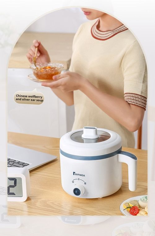 1.7L Smart Multi-Function Electric Cooking Pot, Non-Stick Mini Electric Hot Pot with Pre-set Timer, Ideal for Rice, Soup, Steaming, Frying, Perfect for Single & Family Daily Cooking