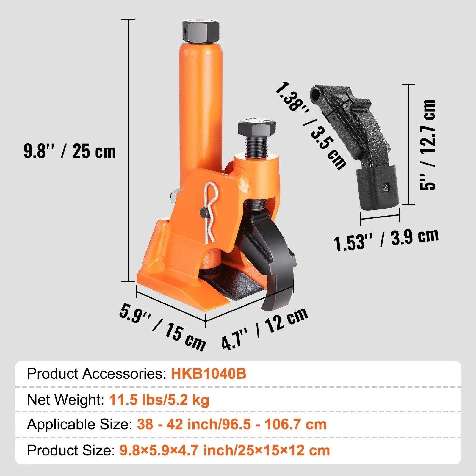 Heavy‑Duty Manual Tire Bead Breaker, Portable 45 Steel Tire Repair Tool for 38‑42 Inch Tires, Fit for Car, SUV, ATV, Tractor, Truck