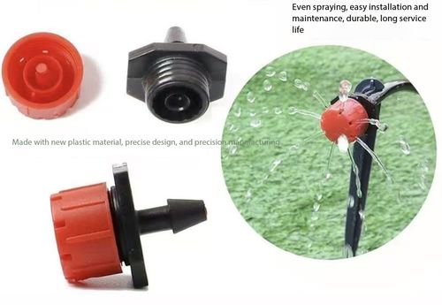 100‑Pack Adjustable 8‑Hole Drip Irrigation Sprinkler Nozzles