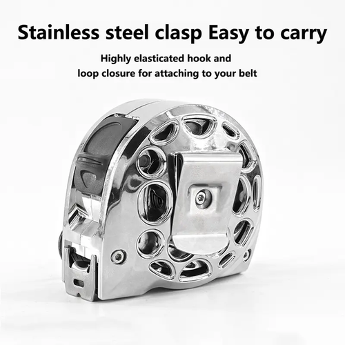 7.5m Stainless Steel Tape Measure Waterproof Rustproof Hollow Frame Industrial Grade Self-Lock Anti-Drop Wear-Resistant Measuring Tape for Construction Site