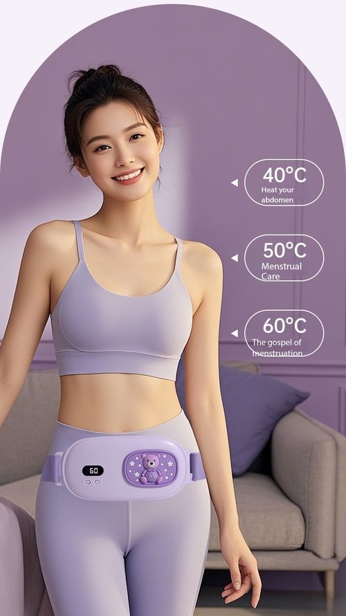 Electric Warm Palace Belt 3S Fast Heating Rechargeable Menstrual Cramp Relief Belt Vibration Massage Abdominal Waist Pain Relief Massager for Women