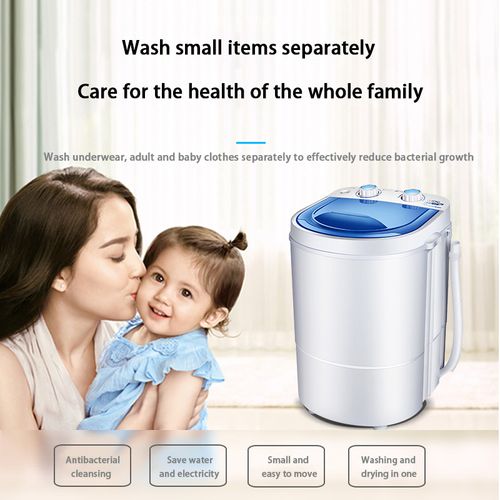 Mini Single‑Tub Semi‑Automatic Washing Machine, Home Laundry Washer, Baby Maternity Washer, Wash & Spin 2‑in‑1