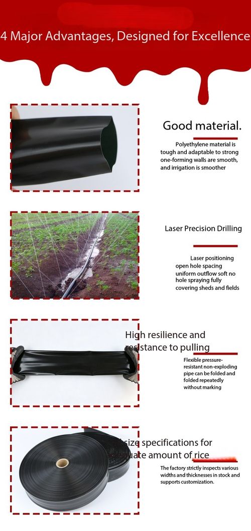 200M Agricultural Micro Spray Tape Garden Irrigation Hose