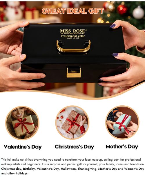 All in One Makeup Kit 39 Colors Eyeshadow Palette 6 Blush 4 Compact Powder 3 Lipstick Mascara Eyeliner Full Face Cosmetic Gift Set with Mirror for Women Girls Nigeria
