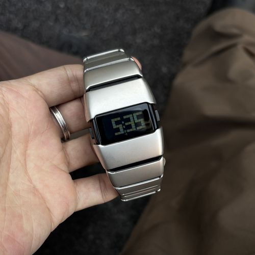 2026 Y2K Punk Futuristic Digital Watch, LED Metal Electronic Wrist Watch, 30M Waterproof Alarm Sport Fashion Men Wristwatch