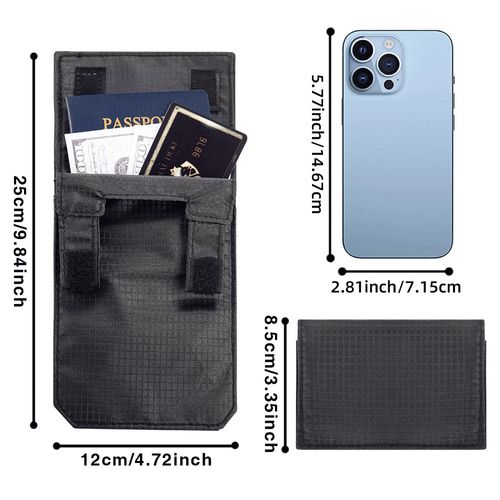 Anti‑Theft Hidden Travel Money Belt, Slim Waist Pouch, Secret Under‑Clothes Wallet for Passport Cash Card, Unisex Travel Security Waist Bag