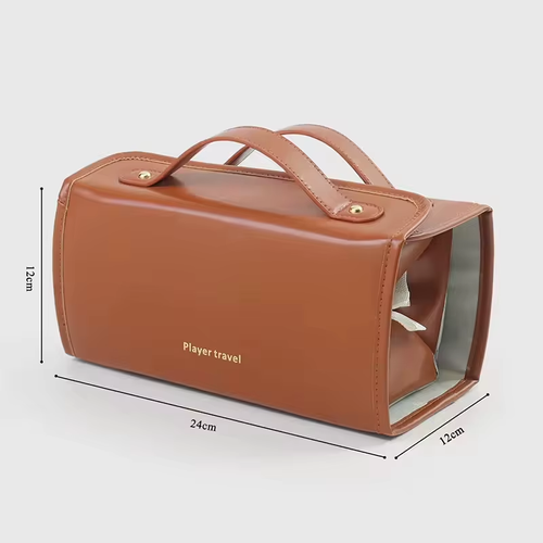 2026 New 4-in-1 Detachable Foldable Makeup Bag Large Capacity Travel Cosmetic Organizer PU Leather Toiletry Bag with 4 Clear Removable Pouches for Women Nigeria