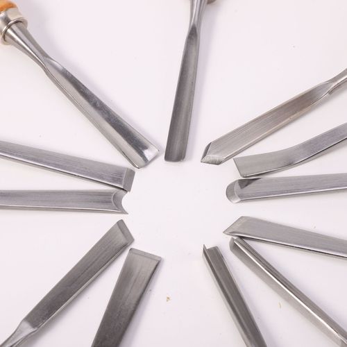 12 Pcs Wood Carving Chisel Set With Storage Pouch