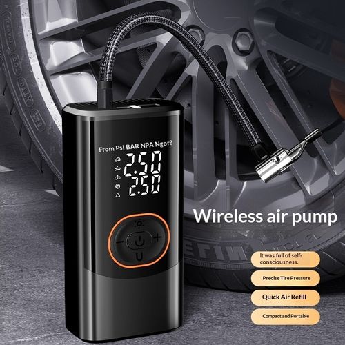 Wireless Portable Car Tire Inflator Digital Air Pump with LED Light Rechargeable Cordless Air Compressor Auto-Stop for Car SUV Bike Motorcycle Balls Nigeria
