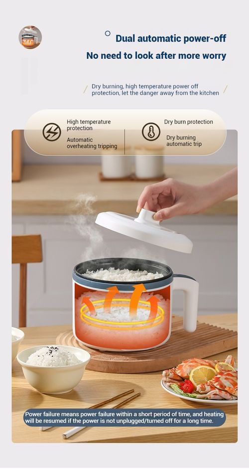 1.7L Smart Multi-Function Electric Cooking Pot, Non-Stick Mini Electric Hot Pot with Pre-set Timer, Ideal for Rice, Soup, Steaming, Frying, Perfect for Single & Family Daily Cooking