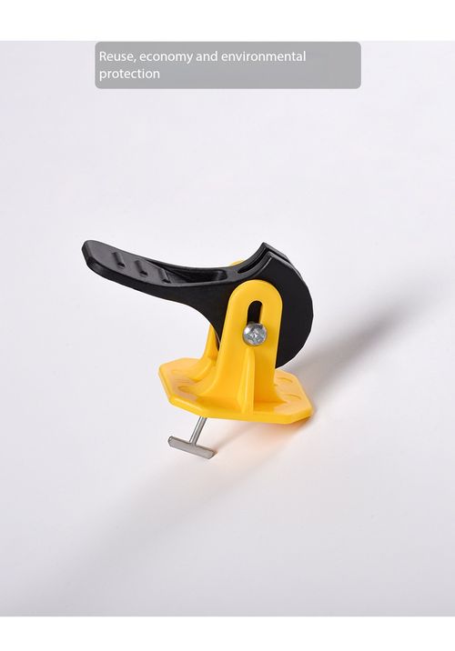 50Pcs Reusable Tile Leveling System, Quick Press Type Tile Levelers, Reusable T-pin Tile Spacers for Floor & Wall Tile Installation, Prevent Uneven Tile Surfaces