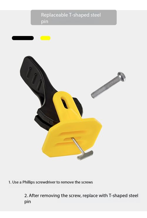 50Pcs Reusable Tile Leveling System, Quick Press Type Tile Levelers, Reusable T-pin Tile Spacers for Floor & Wall Tile Installation, Prevent Uneven Tile Surfaces
