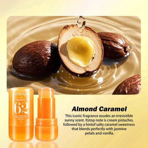Bosuya 4PCS Jelly Solid Perfume Balm Set – Long Lasting Fragrance Stick for Women & Men, Portable & Non-Sticky