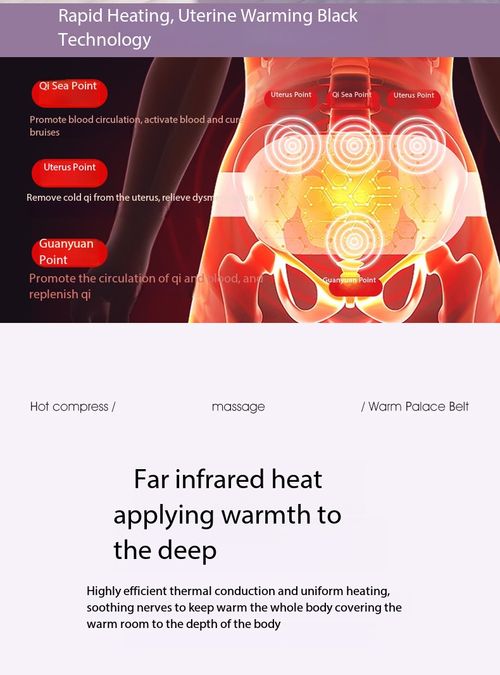 Electric Warm Palace Belt 3S Fast Heating Rechargeable Menstrual Cramp Relief Belt Vibration Massage Abdominal Waist Pain Relief Massager for Women