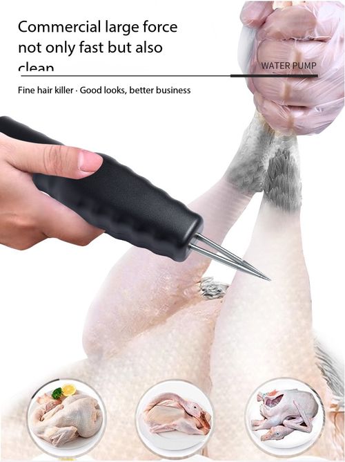Handheld Electric Poultry Plucker Rechargeable Waterproof Chicken Duck Feather Remover for Home and Commercial Use