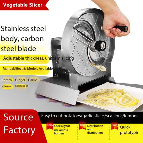Manual Vegetable Slicer Stainless Steel Body Carbon Steel Blade 0-10mm Adjustable Thickness Potato Fruit Lemon Lotus Root Cabbage Onion Slicer for Home Restaurant Kitchen Nigeria