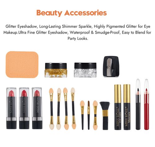 All in One Makeup Kit 39 Colors Eyeshadow Palette 6 Blush 4 Compact Powder 3 Lipstick Mascara Eyeliner Full Face Cosmetic Gift Set with Mirror for Women Girls Nigeria