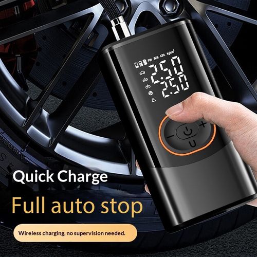 Wireless Portable Car Tire Inflator Digital Air Pump with LED Light Rechargeable Cordless Air Compressor Auto-Stop for Car SUV Bike Motorcycle Balls Nigeria