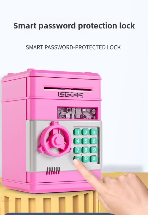 Kids ATM Piggy Bank with Auto Bill Feeder | Password Protected Electronic Money Box | Educational Savings Toy