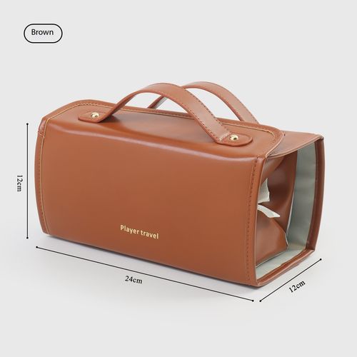 2026 New 4-in-1 Detachable Foldable Makeup Bag Large Capacity Travel Cosmetic Organizer PU Leather Toiletry Bag with 4 Clear Removable Pouches for Women Nigeria