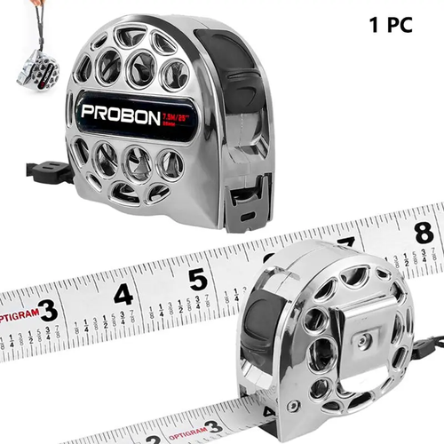 7.5m Stainless Steel Tape Measure Waterproof Rustproof Hollow Frame Industrial Grade Self-Lock Anti-Drop Wear-Resistant Measuring Tape for Construction Site