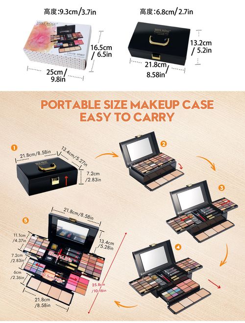 All in One Makeup Kit 39 Colors Eyeshadow Palette 6 Blush 4 Compact Powder 3 Lipstick Mascara Eyeliner Full Face Cosmetic Gift Set with Mirror for Women Girls Nigeria