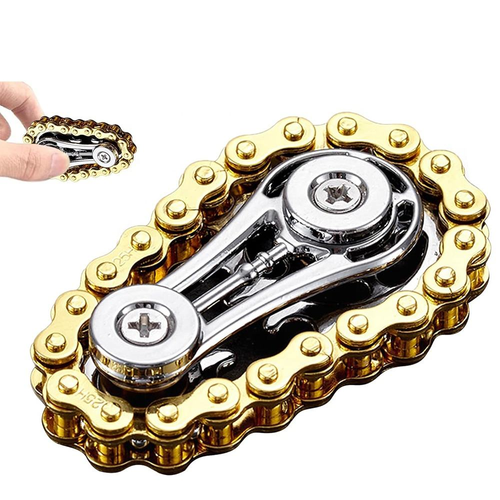 Metal Chain Gear Fidget Toy Flywheel Fidget Spinner Stress Relief Anxiety EDC Toy Mechanical Chain Finger Toy for Kids Adults Nigeria