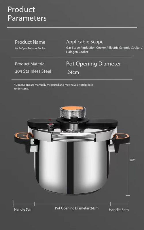 One‑Hand Rotatable Opening Thickened Stainless Steel Pressure Cooker, Multi‑Stove Compatible Explosion‑Proof Pressure Pot For Home Cooking