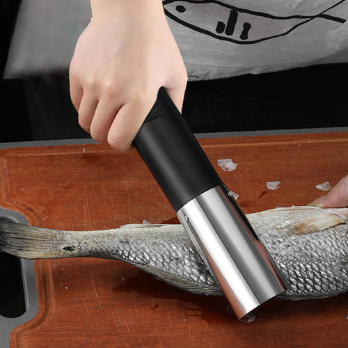 Electric Fish Scaler – Cordless Stainless Steel Fish Scale Remover for Home & Market Use