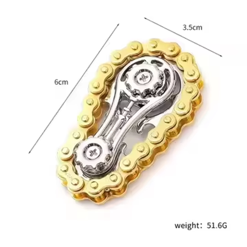Metal Chain Gear Fidget Toy Flywheel Fidget Spinner Stress Relief Anxiety EDC Toy Mechanical Chain Finger Toy for Kids Adults Nigeria