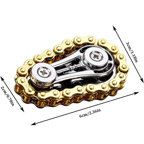 Metal Chain Gear Fidget Toy Flywheel Fidget Spinner Stress Relief Anxiety EDC Toy Mechanical Chain Finger Toy for Kids Adults Nigeria