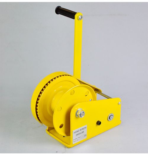 Self-Locking Hand Crank Winch with 10m Steel Wire Rope, 2-Way Brake Manual Winch, Heavy Duty Lifting Pulling Tool for Construction, Warehouse, Mining & Transport